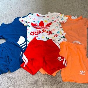 3 matching adidas 18-24 month toddler outfits